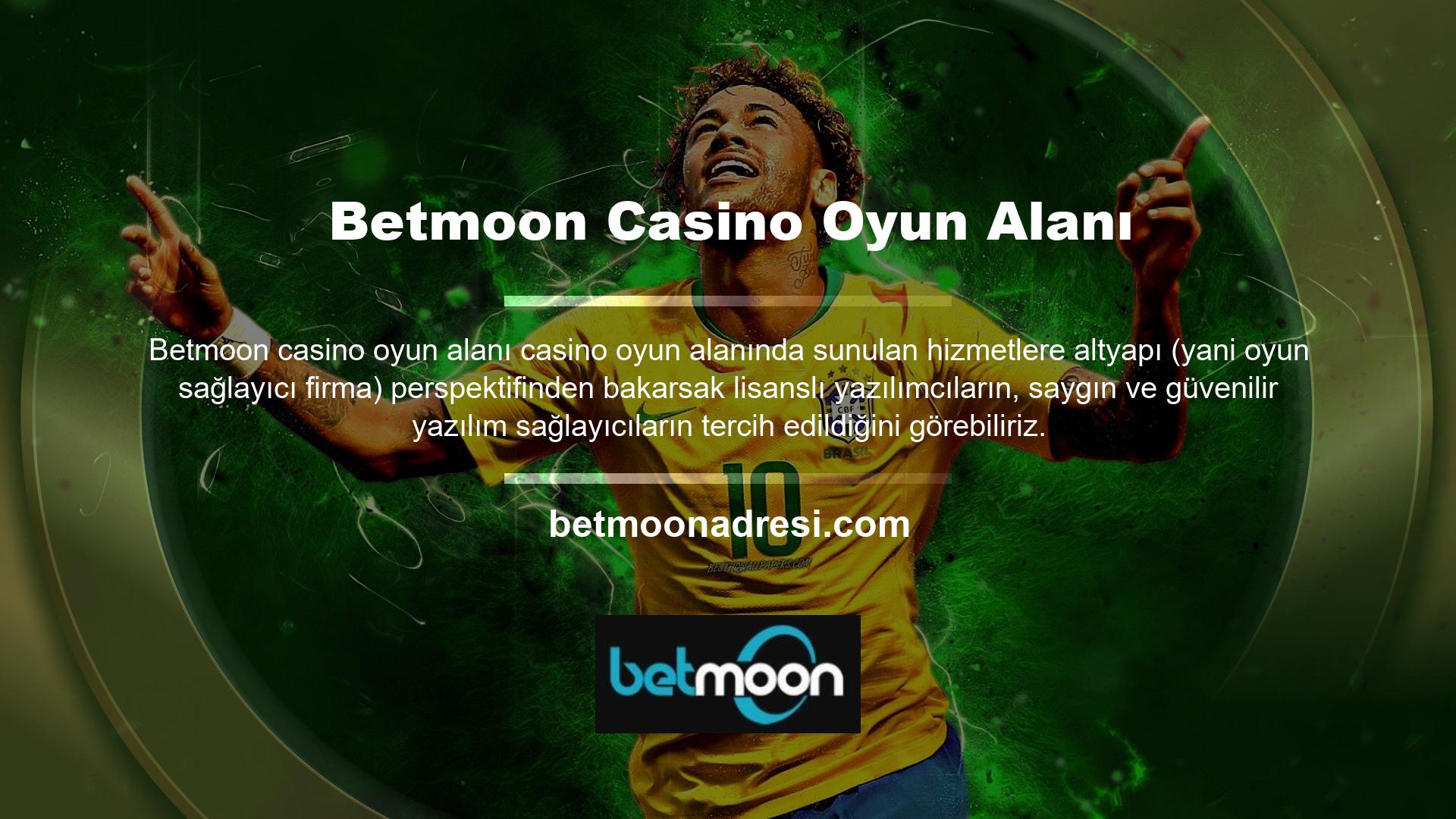 Betmoon Casino Oyunları Bölümü Betmoon Canlı Casino sitedeki en popüler seçenektir